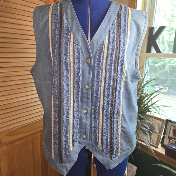 Koret City Blues Denim Vest - Picture 1 of 3